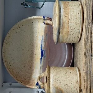 Vintage Signed Seidel Handcrafted Ceramic Dish Set with Lids